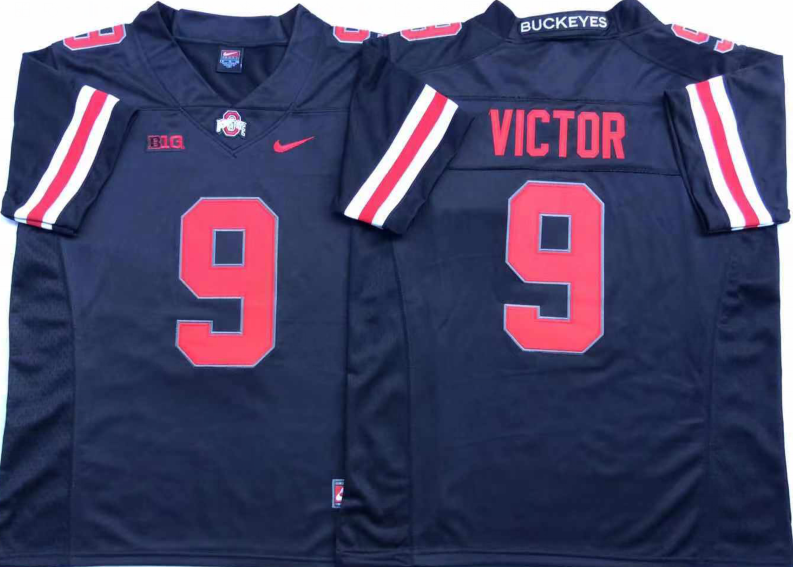 NCAA Men Ohio State Buckeyes Black #9 VICTOR